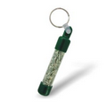 Genuine U.S. Currency Filled Cylinder Shaped Key Chain